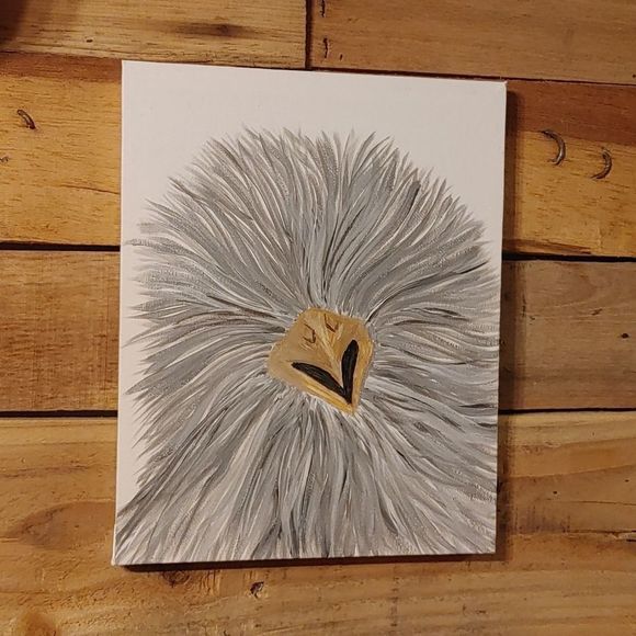Silkie chicken painting  Help support my chicken farm 🚜 - Picture 2 of 7